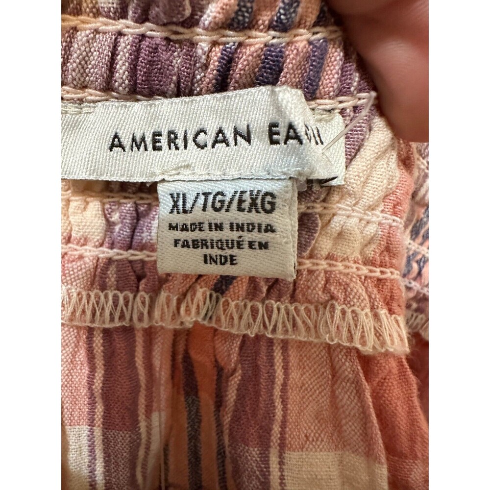 American Eagle Crop Y2K Top XL Boho Western Festival Hippie Picnic Cottagecore - Picture 2 of 12